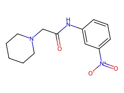 N-(M-NO2PH)-3-N'-Piperidinoacetamide structure
