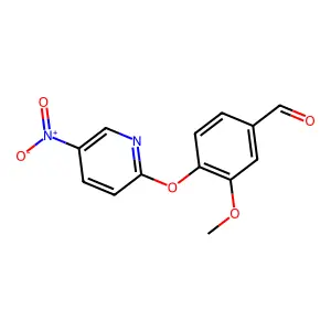 3-Methoxy-4-[(5-nitropyridin-2-yl)oxy]benzaldehyde structure