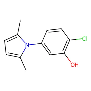 2-chloro-5-(2,5-dimethyl-1H-pyrrol-1-yl)phenol structure