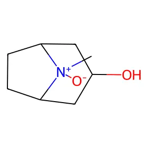 8-Aza-3-hydroxy-N-methylbicyclo(3.2.1)octane N-oxide dihydrate structure