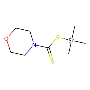 Stannane, trimethyl[(4-morpholinylthioxomethyl)thio]- structure