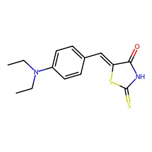 5-(4-Diethylaminobenzylidene)rhodanine structure