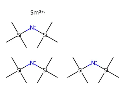Tris(N,N-bis(trimethylsilyl)amide)samarium(III) structure