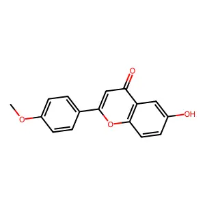 6-Hydroxy-4'-methoxyflavone structure