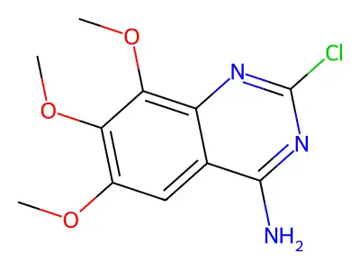 2-Chloro-6,7,8-trimethoxyquinazolin-4-amine structure