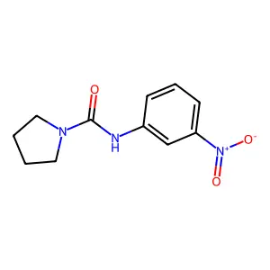 N-(3-硝基苯基)吡咯烷-1-甲酰胺 structure
