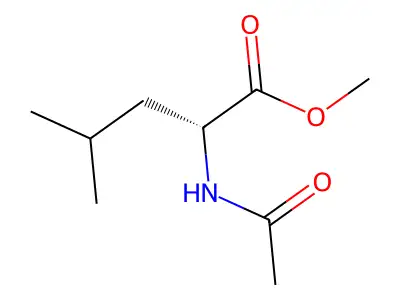 DL-Leucine, N-acetyl-, methyl ester structure