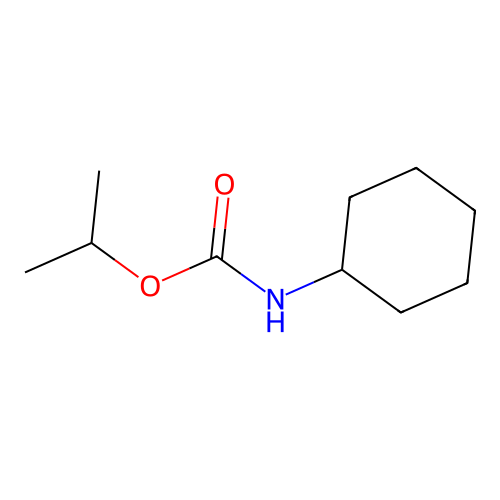 Isopropyl N-cyclohexylcarbamate structure