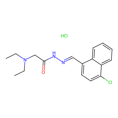 C17H20ClN3O.ClH structure
