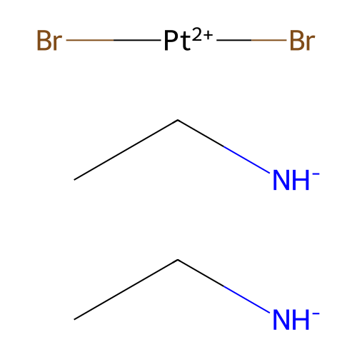 Platinum, dibromobis(ethylamine)-cis- structure