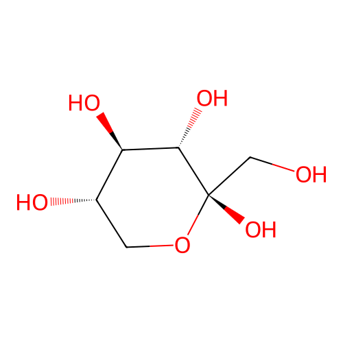 beta-L-sorbopyranose structure