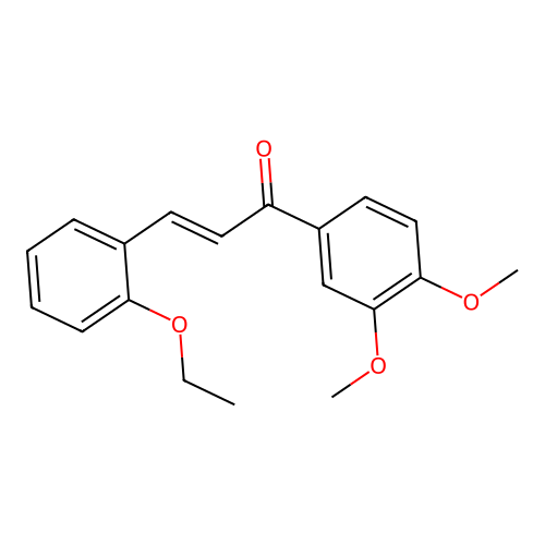 (2E)-1-(3,4-Dimethoxyphenyl)-3-(2-ethoxyphenyl)prop-2-en-1-one structure