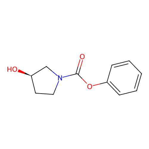 Phenyl 3-hydroxypyrrolidine-1-carboxylate structure