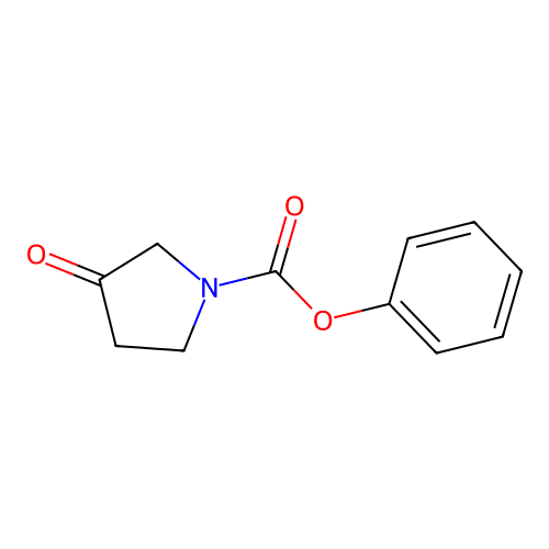 Phenyl 3-oxo-1-pyrrolidinecarboxylate structure