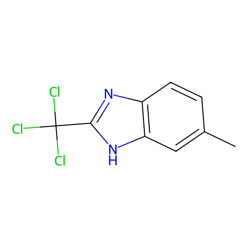 6-methyl-2-(trichloromethyl)-1H-benzimidazole structure