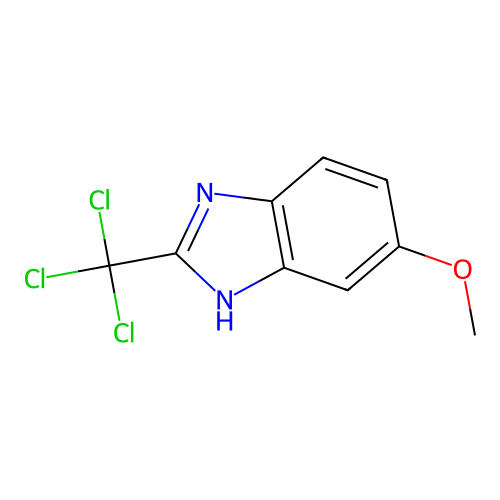 6-methoxy-2-(trichloromethyl)-1H-benzimidazole structure