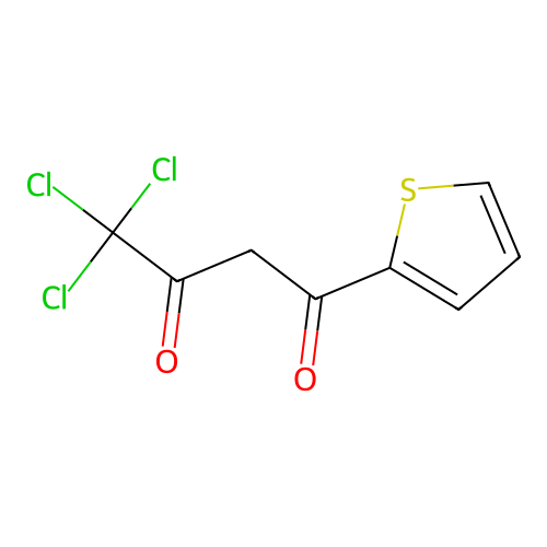 4,4,4-Trichloro-1-(thiophen-2-yl)butane-1,3-dione structure