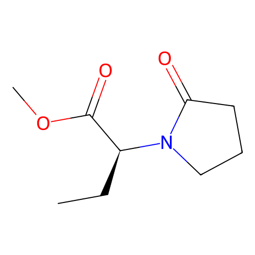 (2S)-2-(2-Oxopyrrolidin-1-yl)butanoic acid methyl ester structure