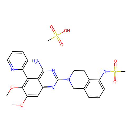 Taprizosin mesylate structure