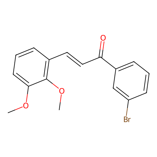 (2E)-1-(3-Bromophenyl)-3-(2,3-dimethoxyphenyl)prop-2-en-1-one structure