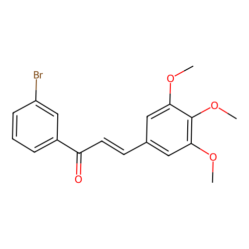 (2E)-1-(3-Bromophenyl)-3-(3,4,5-trimethoxyphenyl)prop-2-en-1-one structure
