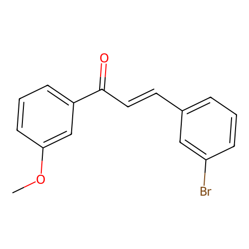 (2E)-3-(3-Bromophenyl)-1-(3-methoxyphenyl)prop-2-en-1-one structure