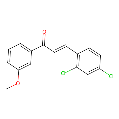 (2E)-3-(2,4-Dichlorophenyl)-1-(3-methoxyphenyl)prop-2-en-1-one structure