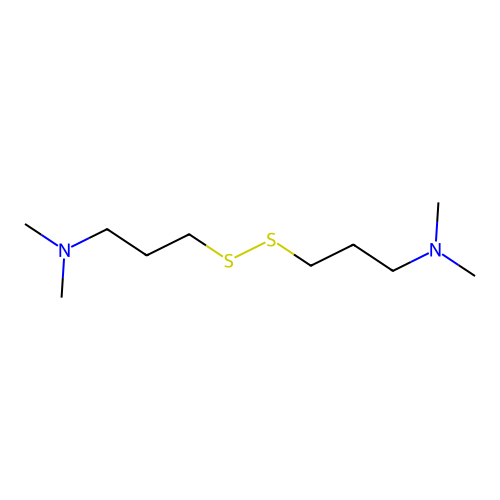 3,3'-Disulfanediylbis(n,n-dimethylpropan-1-amine) structure