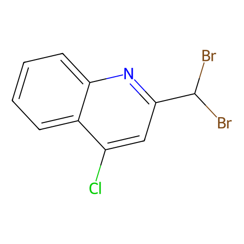 2-Dibromomethyl-4-chloroquinoline structure