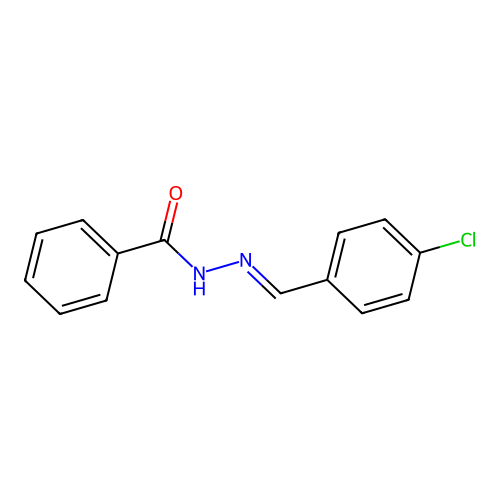 N'-[(E)-(4-chlorophenyl)methylidene]benzohydrazide structure