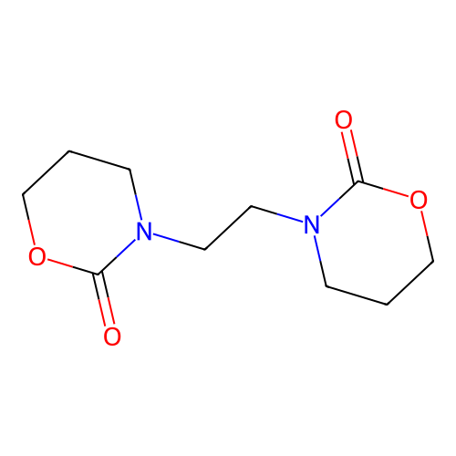 2H-1,3-Oxazin-2-one, 3,3'-(1,2-ethanediyl)bis[tetrahydro- structure