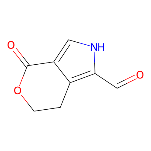 4-Oxo-2,4,6,7-tetrahydropyrano[3,4-C]pyrrole-1-carbaldehyde structure