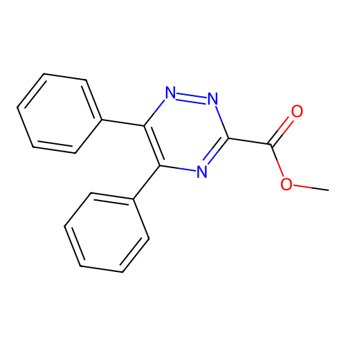 Methyl 5,6-diphenyl-1,2,4-triazine-3-carboxylate structure