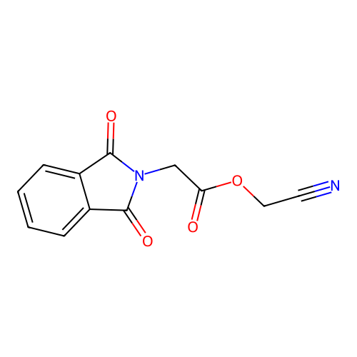 Cyanomethyl 2-(1,3-dioxoisoindol-2-yl)acetate structure