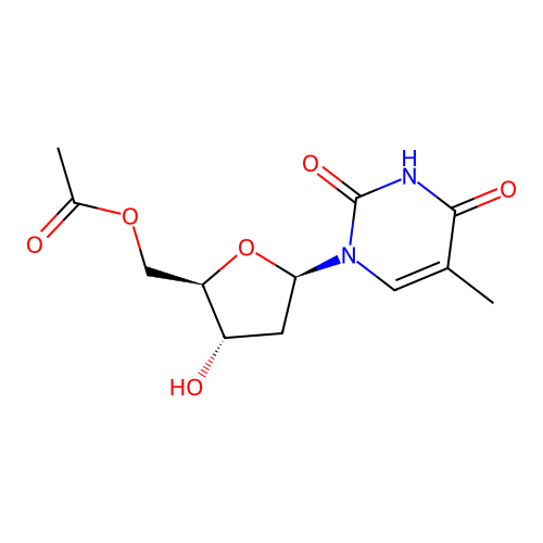 Thymidine acetate structure