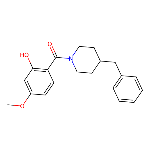 2-(4-Benzylpiperidine-1-carbonyl)-5-methoxyphenol structure