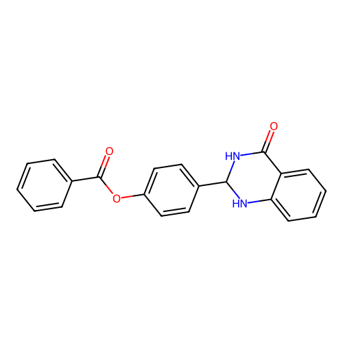 4-(4-Hydroxy-1,2-dihydroquinazolin-2-yl)phenyl benzoate structure