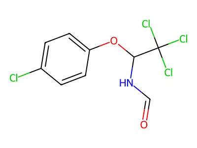 2,2,2-Trichloro-1-(4-chlorophenoxy)ethylformamide structure