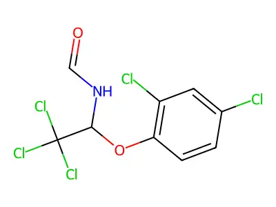 2,2,2-Trichloro-1-(2,4-dichlorophenoxy)ethylformamide structure