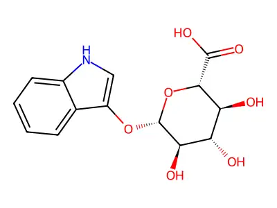 Indoxyl beta-D-glucuronide cha salt, ibdg structure