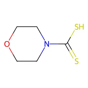 4-吗啉二硫代氨基甲酸 structure