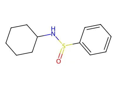 N-cyclohexylbenzenesulfinamide structure