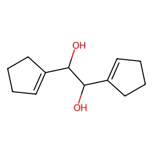 1,2-Di(1-cyclopenten-1-yl)-1,2-ethanediol structure