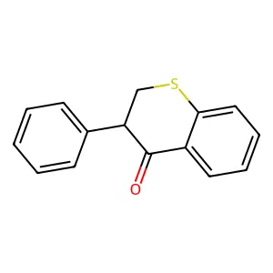 3-Phenyl-2,3-dihydro-4H-1-benzothiopyran-4-one structure