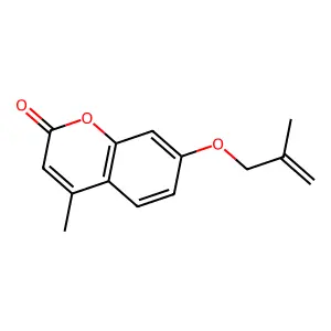 4-Methyl-7-(2-methylallyloxy)-2H-1-benzopyran-2-one structure