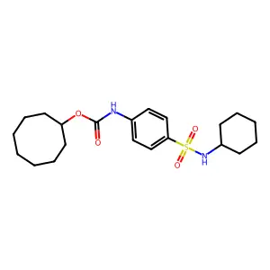 cyclooctyl N-[4-(cyclohexylsulfamoyl)phenyl]carbamate structure