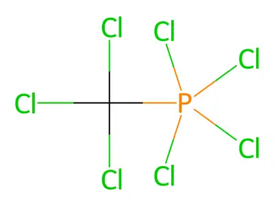 Tetrachloro(trichloromethyl)phosphorane structure