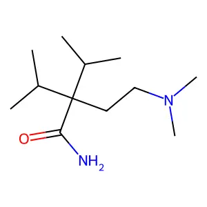 Butyramide, 2-(2-dimethylaminoethyl)-2-isopropyl-3-methyl- structure