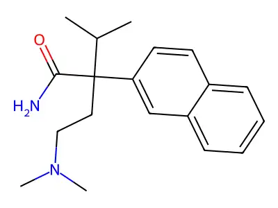2-Naphthaleneacetamide, alpha-(2-(dimethylamino)ethyl)-alpha-isopropyl- structure