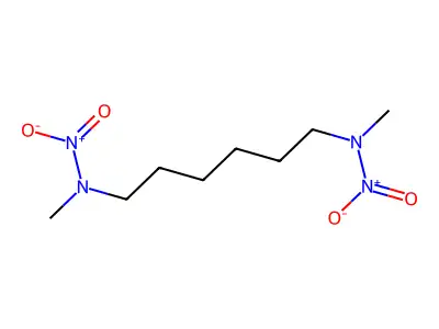 1,6-己二胺-N,N'-二甲基-N,N'-二硝基 structure